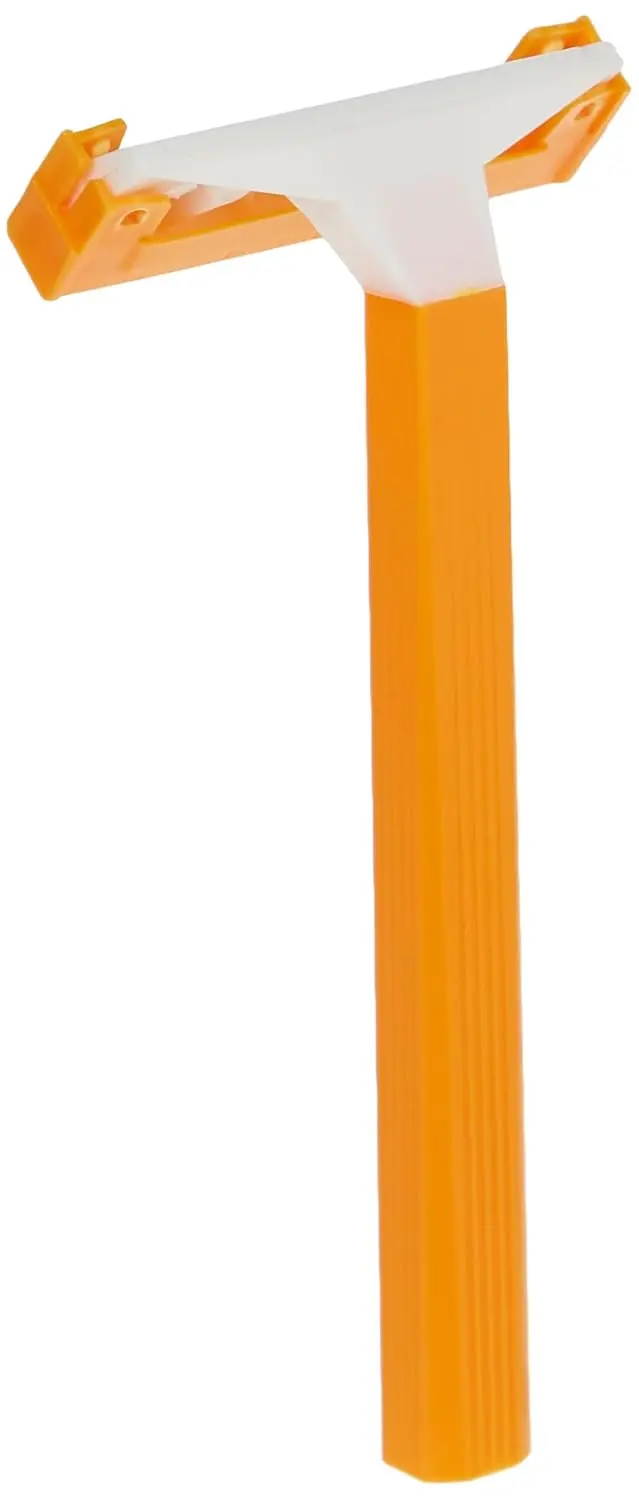 This image displays a pack of 15 Bic One Blade disposable razors for men, each featuring a single stainless steel blade for a simple and clean shave.