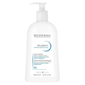 Bioderma Atoderm Intensive Shower Gel gently cleanses very dry and atopic skin, restructuring the skin barrier with Vitamin PP and purifying with Copper and Zinc Sulphate.