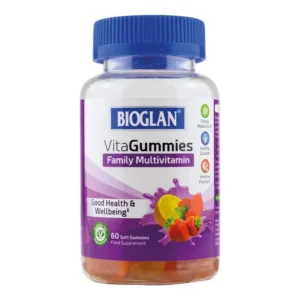 Bioglan Family Multivitamin Gummies are a vegetarian-friendly supplement packed with 9 key nutrients in strawberry, raspberry and lemon flavors to support energy, immunity and healthy growth for the whole family.