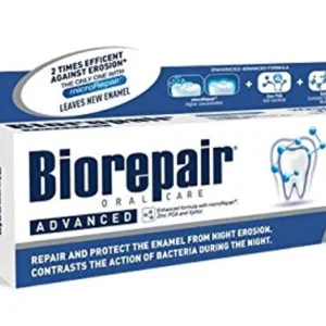 A tube of Biorepair Intensive Night Repair Toothpaste helps protect against acid erosion, repairs enamel, and freshens breath while you sleep.