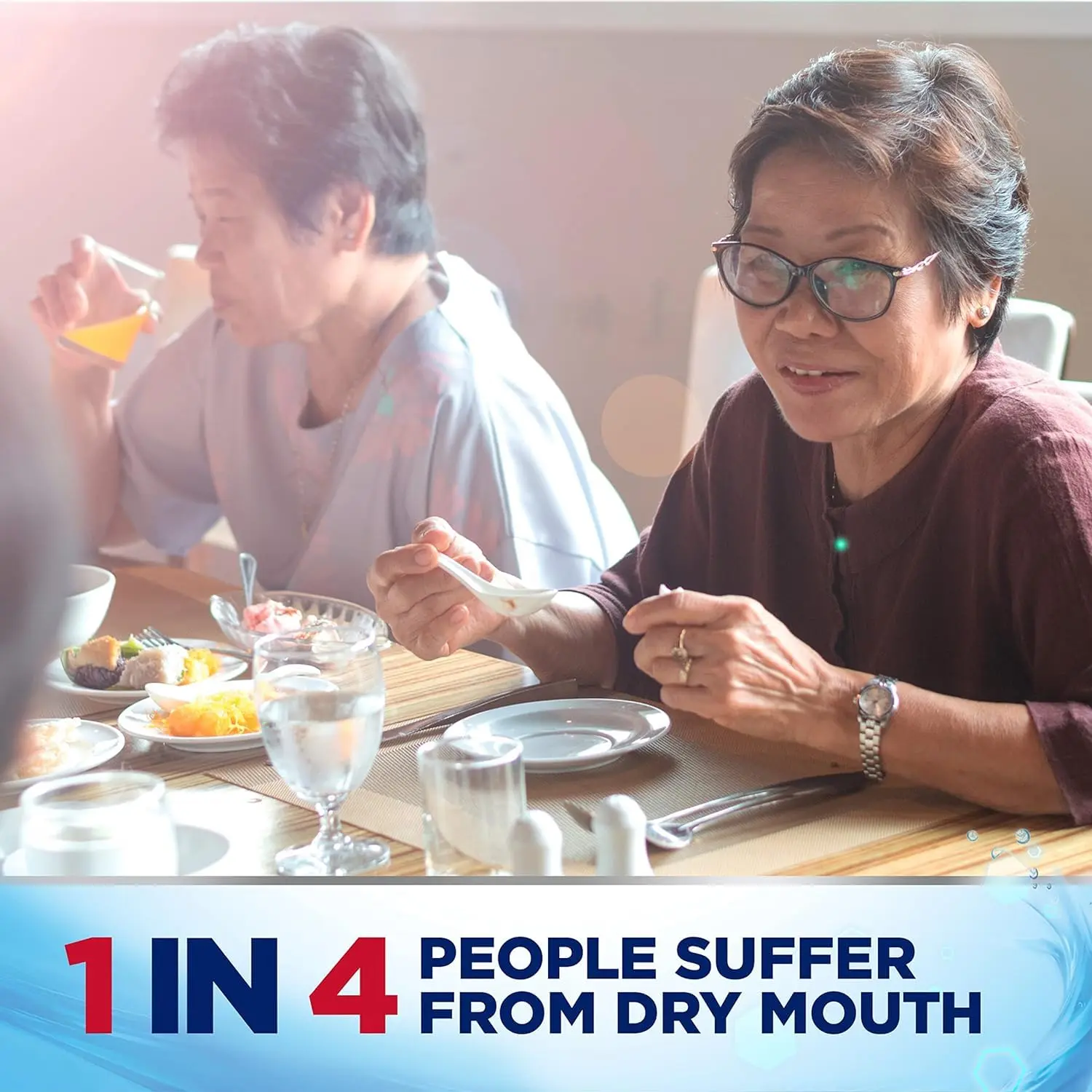 Three tubes of Biotène Oral Balance moisturizing gel designed to soothe dry mouth symptoms.