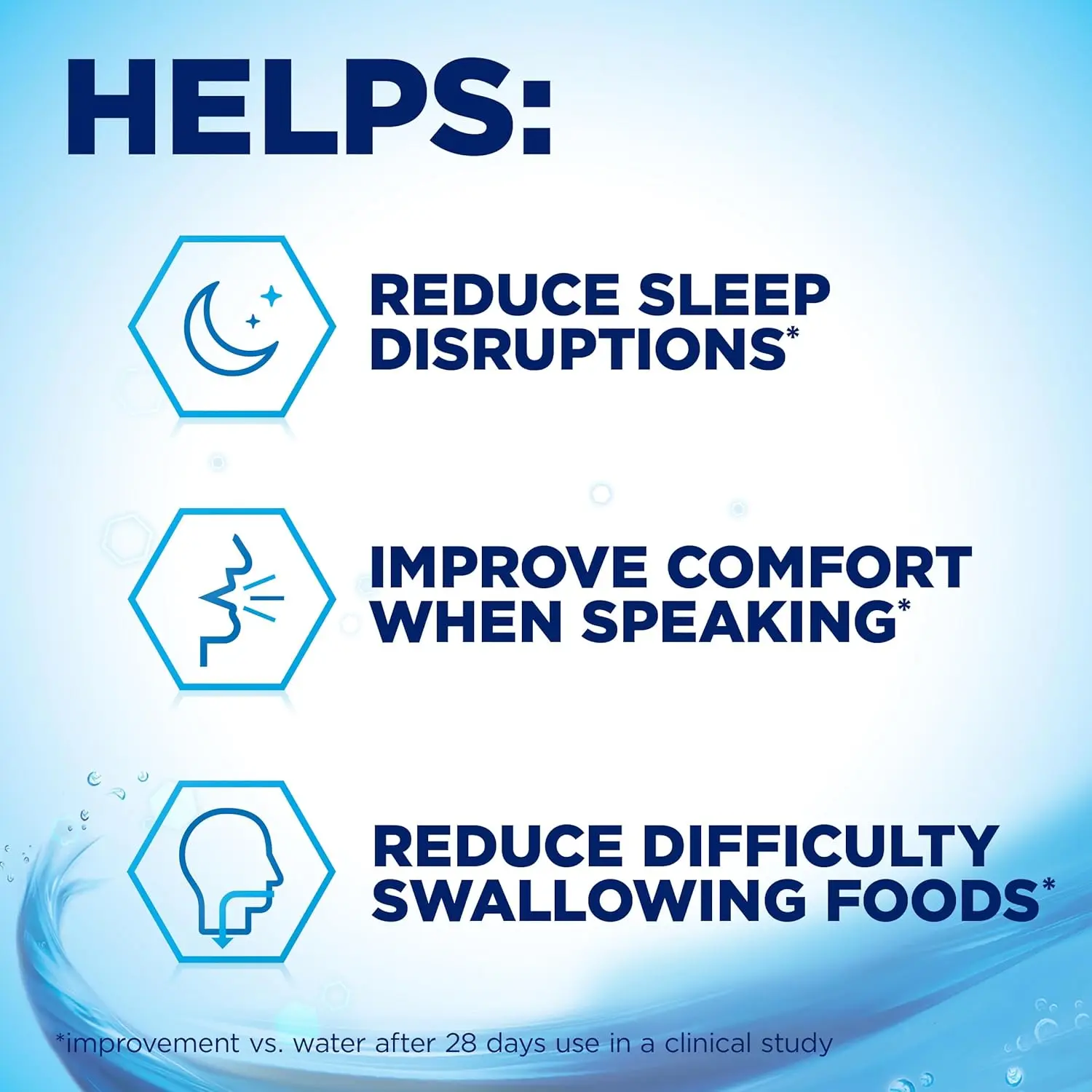 Two-pack of Biotene Fresh Mint mouthwash provides relief from dry mouth symptoms, freshens breath, and helps maintain a balanced pH.