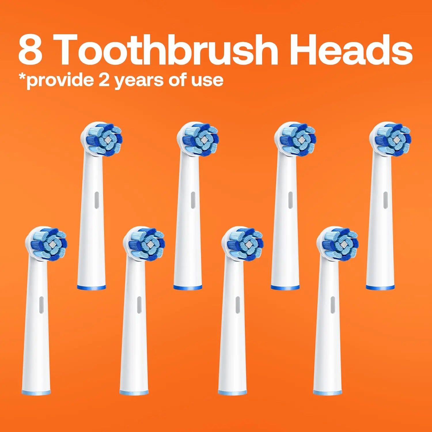 Black Bitvae R2 rotating electric toothbrush for adults with 8 replacement brush heads and long-lasting 30-day battery life.