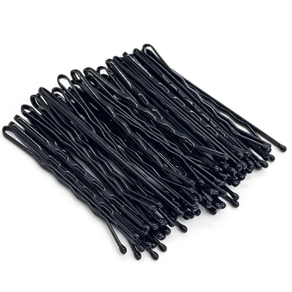 This set features 200 durable black bobby pins in a cute storage box, perfect for creating various hairstyles for women and girls with all hair types.