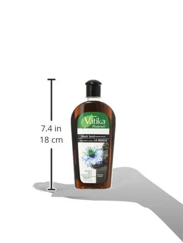 Vatika Naturals black seed hair oil nourishes hair for improved shine, texture, and volume, leaving you with problem-free, beautiful hair.