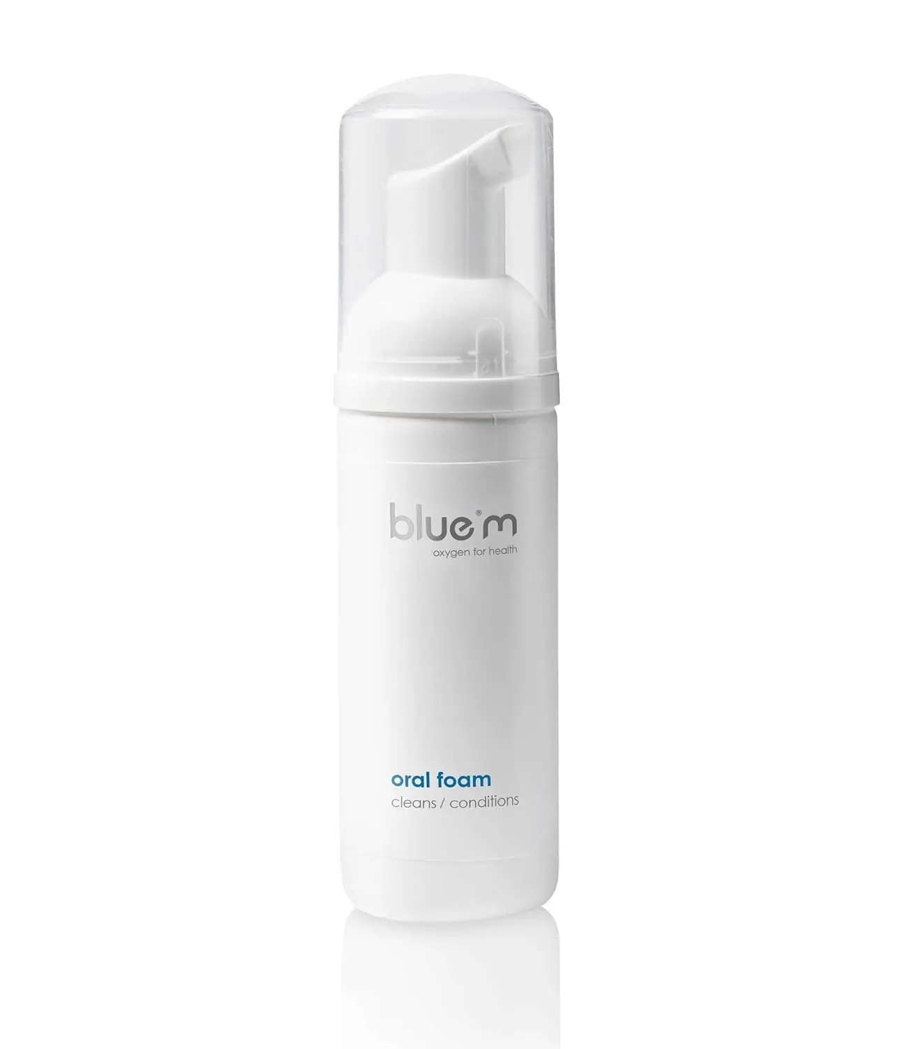 BlueM oral foam retainer cleaner in its packaging, a great gift option and with long-lasting durability.