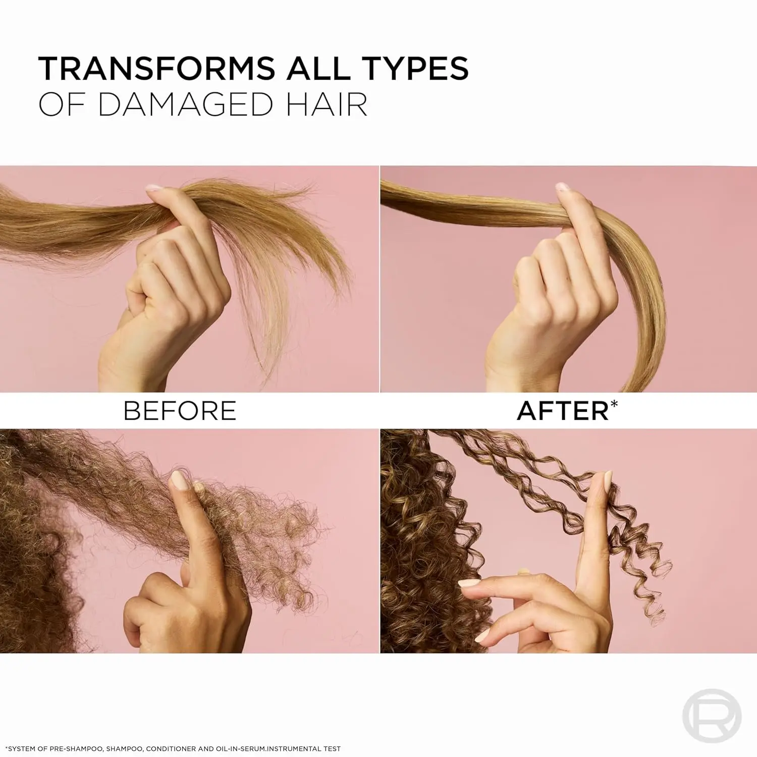 L'Oreal Paris EverPure bond repair oil-in-serum protects damaged, color treated hair from heat while strengthening weak bonds for intense shine and frizz control.