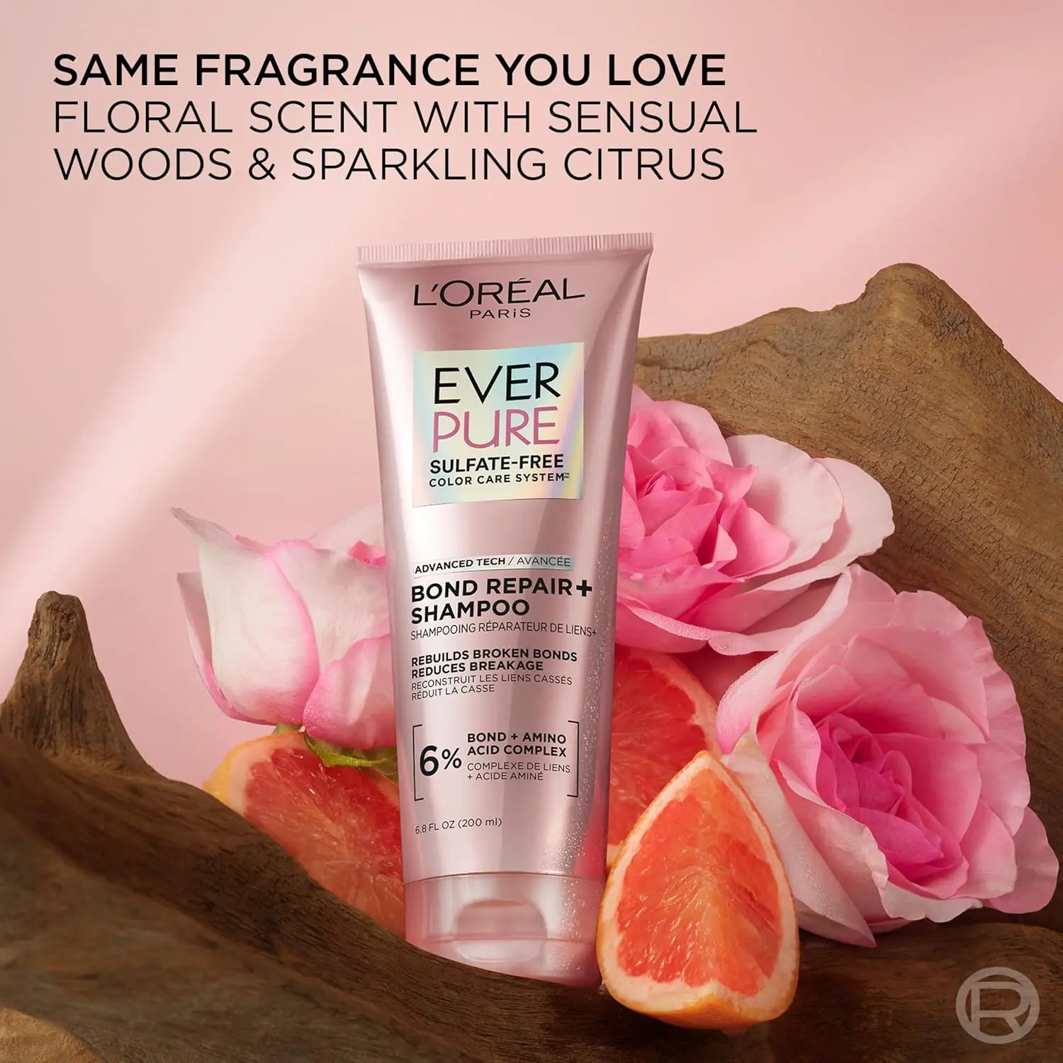 L'Oreal Paris EverPure bond repair oil-in-serum protects damaged, color treated hair from heat while strengthening weak bonds for intense shine and frizz control.