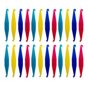 A pack of 30 Gewene orthodontic elastic placers for braces in mixed colors, designed for easy and frustration-free rubber band placement and removal.