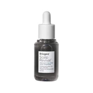 Briogeo Scalp Revival Charcoal and Tea Tree Oil Scalp Treatment soothes and hydrates dry, flaky, or oily scalps, leaving hair healthy.
