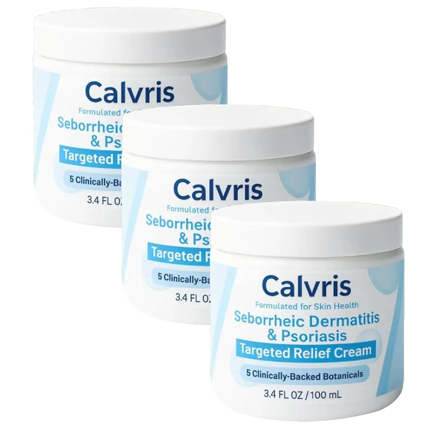Calvris scalp relief balm with natural ingredients provides soothing relief for dry, itchy scalps and skin, suitable for all skin types.
