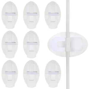 Ten white EXCEART catheter holder legband stickers securely hold a catheter tube in place, preventing detachment and providing comfortable, skin-friendly adhesion.