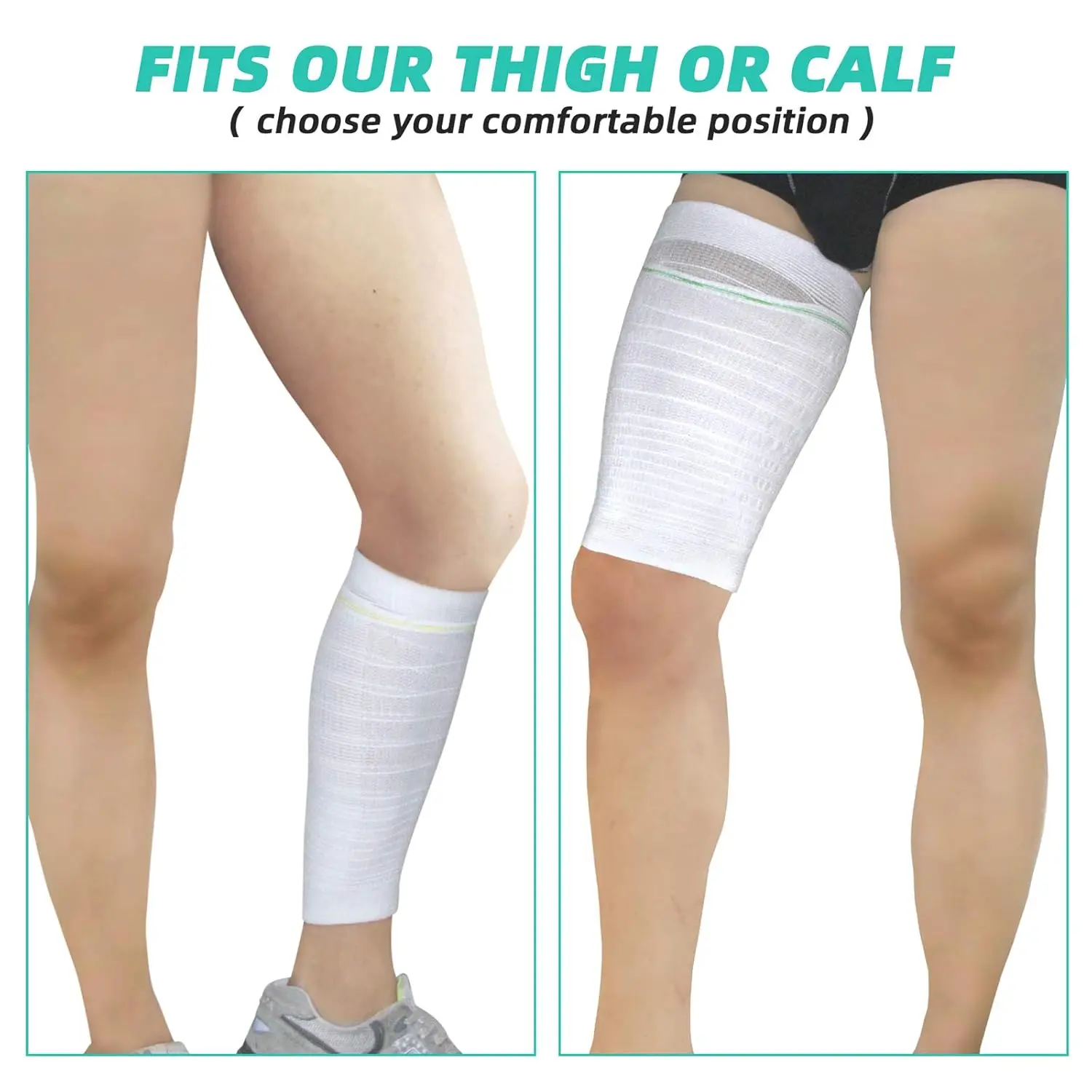 Comfortable catheter leg bag holder and urine sleeve provides discreet urinary drainage and washable incontinence supplies for men and women.