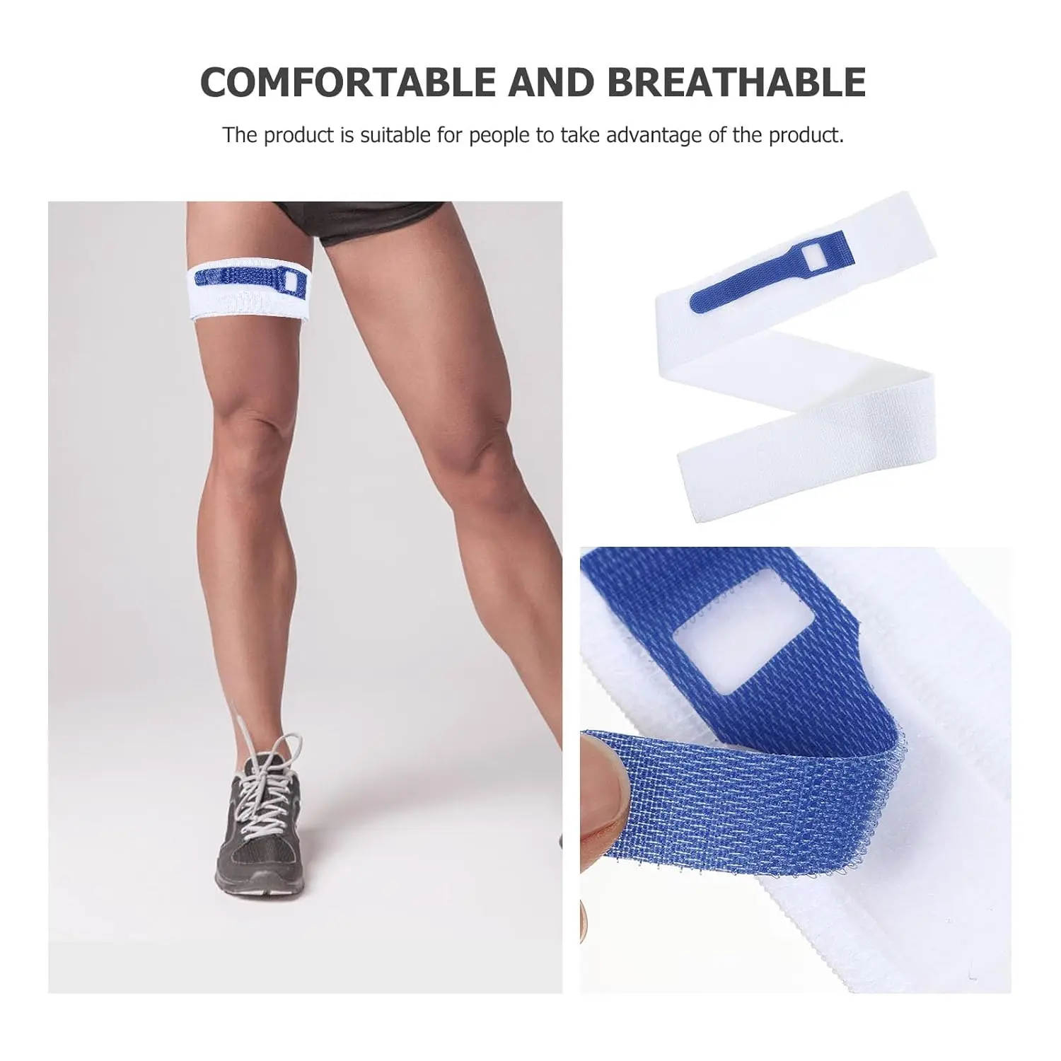 This adjustable and washable catheter leg bag holder provides secure and comfortable support, preventing slipping and irritation for users during daily activities, sleep, and bathing.