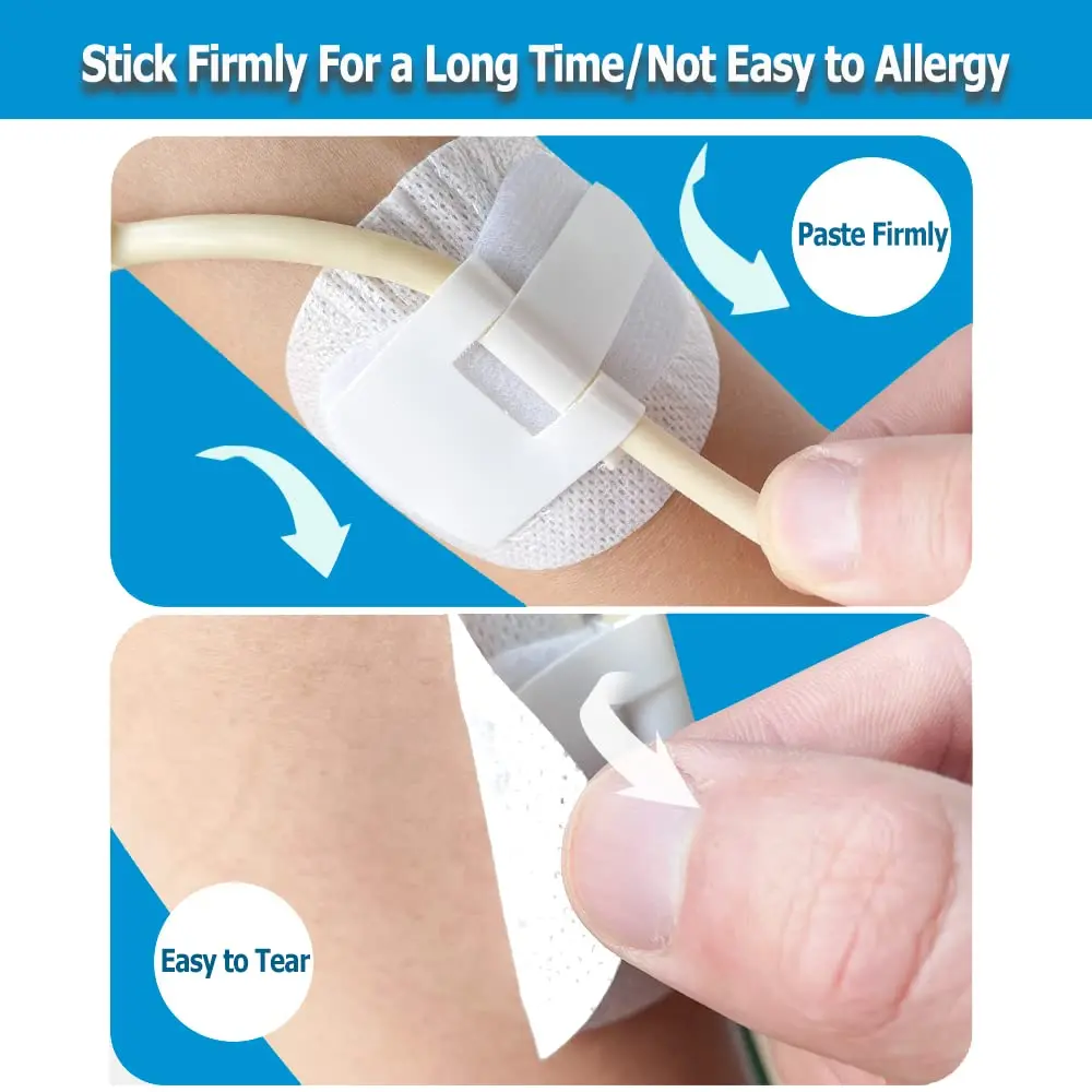 Five catheter leg band holders secure feeding tubes comfortably and discreetly under clothing, preventing skin irritation and accidental pull-out.