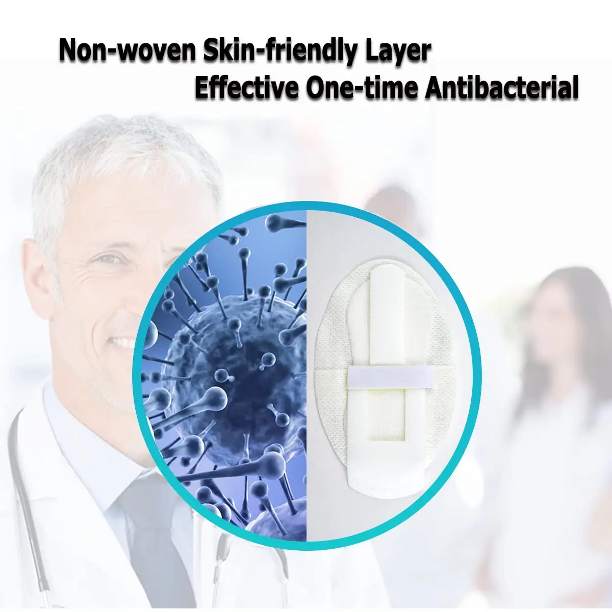 Pack of ten catheter leg band holders designed to securely stabilize both silicone and latex catheters, featuring a comfortable, skin-friendly pad with hypoallergenic adhesive.