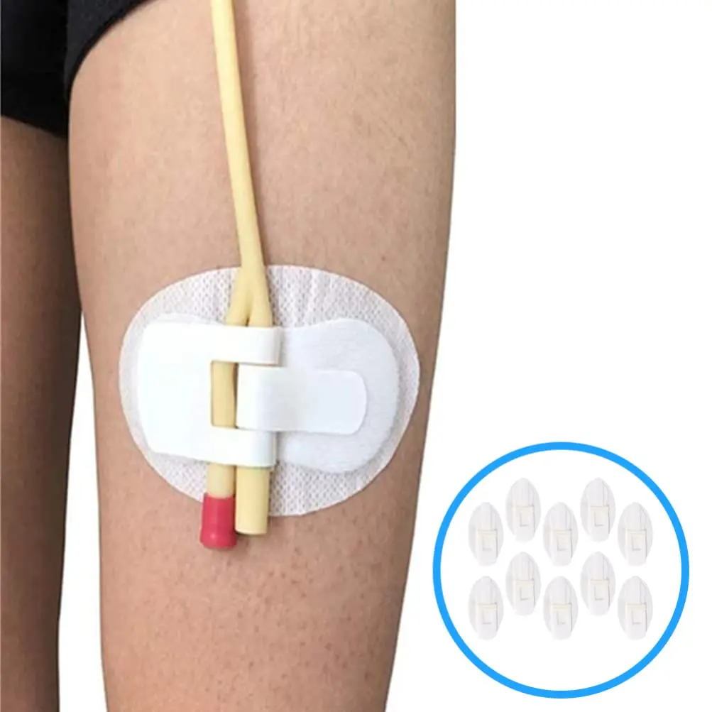 These catheter leg band holder stickers are designed to gently secure foley catheters, minimizing movement and irritation with a comfortable, hypoallergenic adhesive.