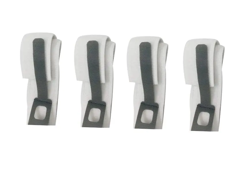 This pack of four TopMed ETS catheter leg straps provides secure and comfortable catheter stabilization with anti-slip silicone grip and adjustable reusable buckles.