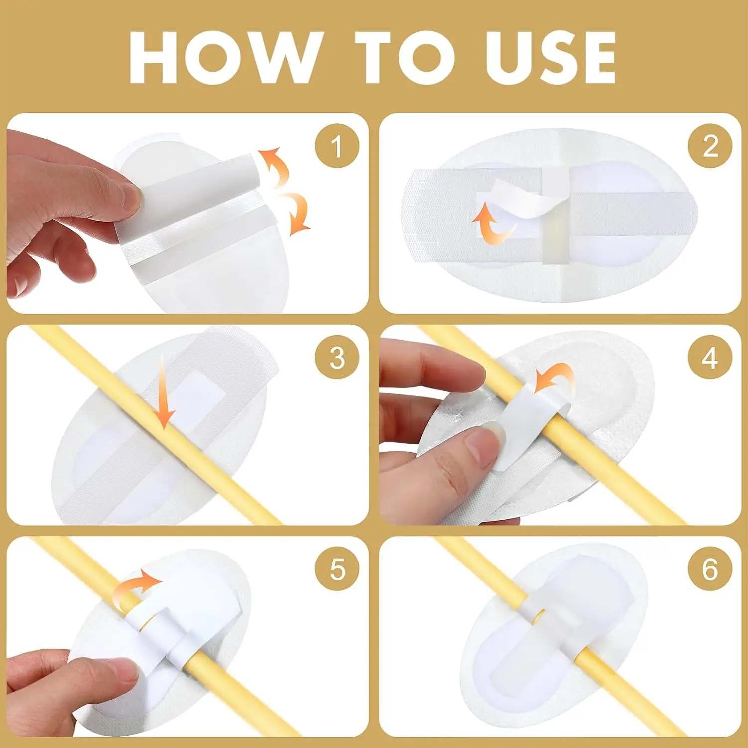 This image shows a pack of ten ARTIBETTER catheter leg strap holders designed to comfortably and securely hold a catheter tube in place, reducing skin irritation and accidental pull-out during daily activities.