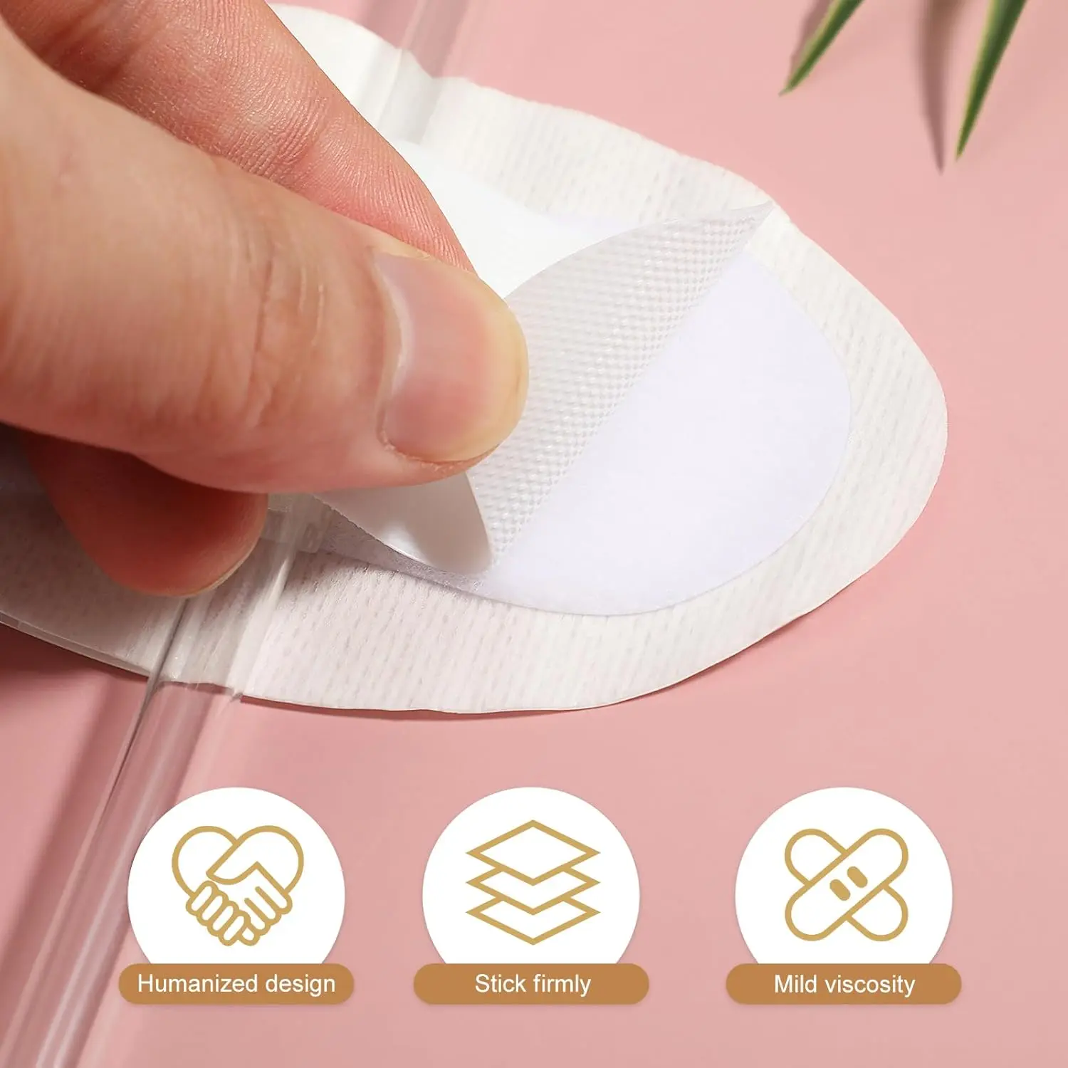 This image shows a pack of ten ARTIBETTER catheter leg strap holders designed to comfortably and securely hold a catheter tube in place, reducing skin irritation and accidental pull-out during daily activities.