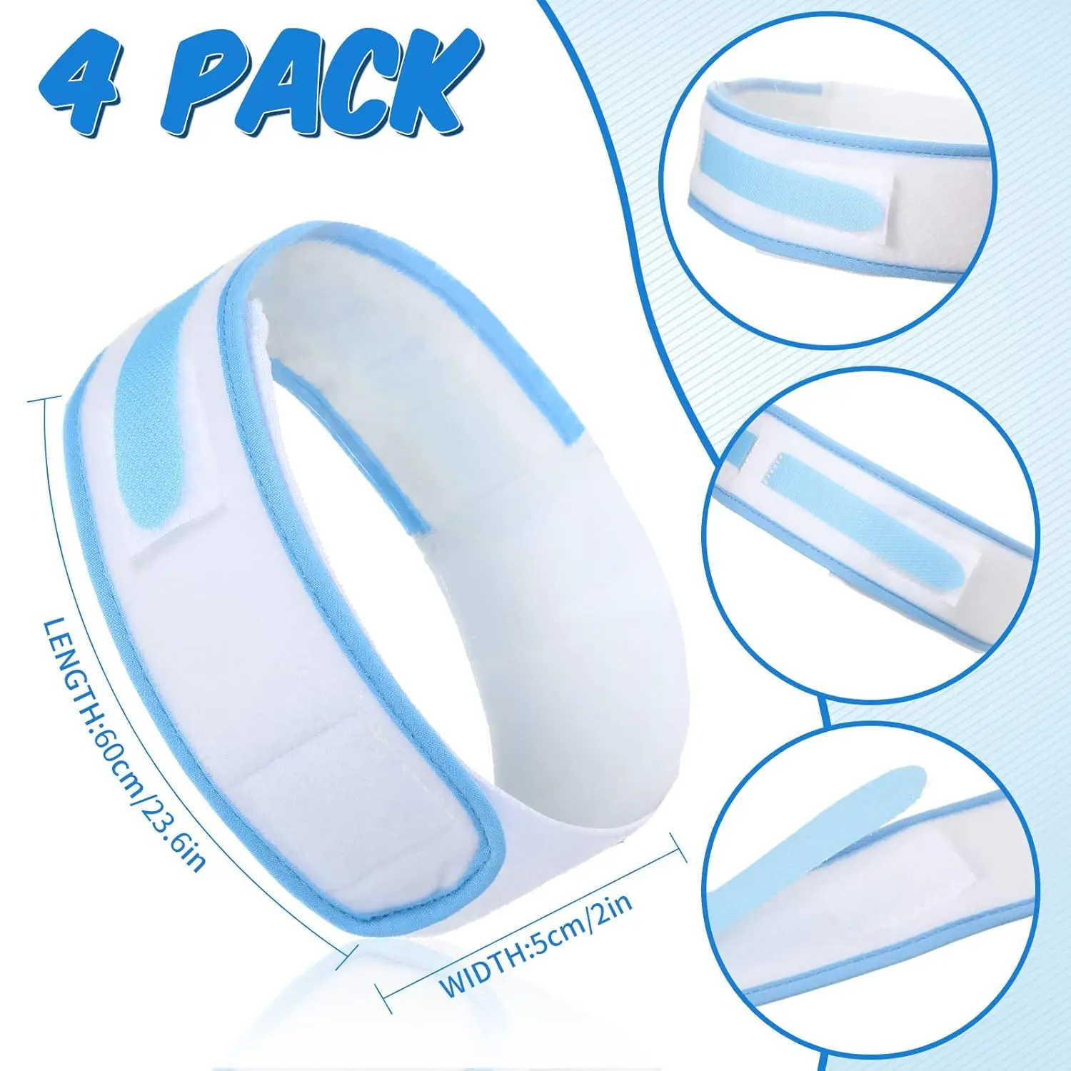 Comfortable and adjustable catheter leg strap holder secures the urinary drainage bag, preventing slipping and providing stability for men and women.
