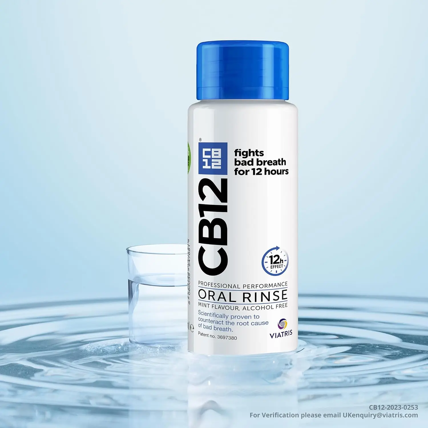 CB12 mouthwash provides 12-hour fresh breath protection, neutralizes bad breath with a fluoride formula, and prevents sulphur gases.