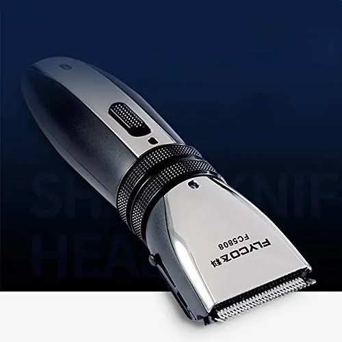 Electric hair clipper with ceramic and titanium alloy blade, rechargeable via USB for haircuts and styling.