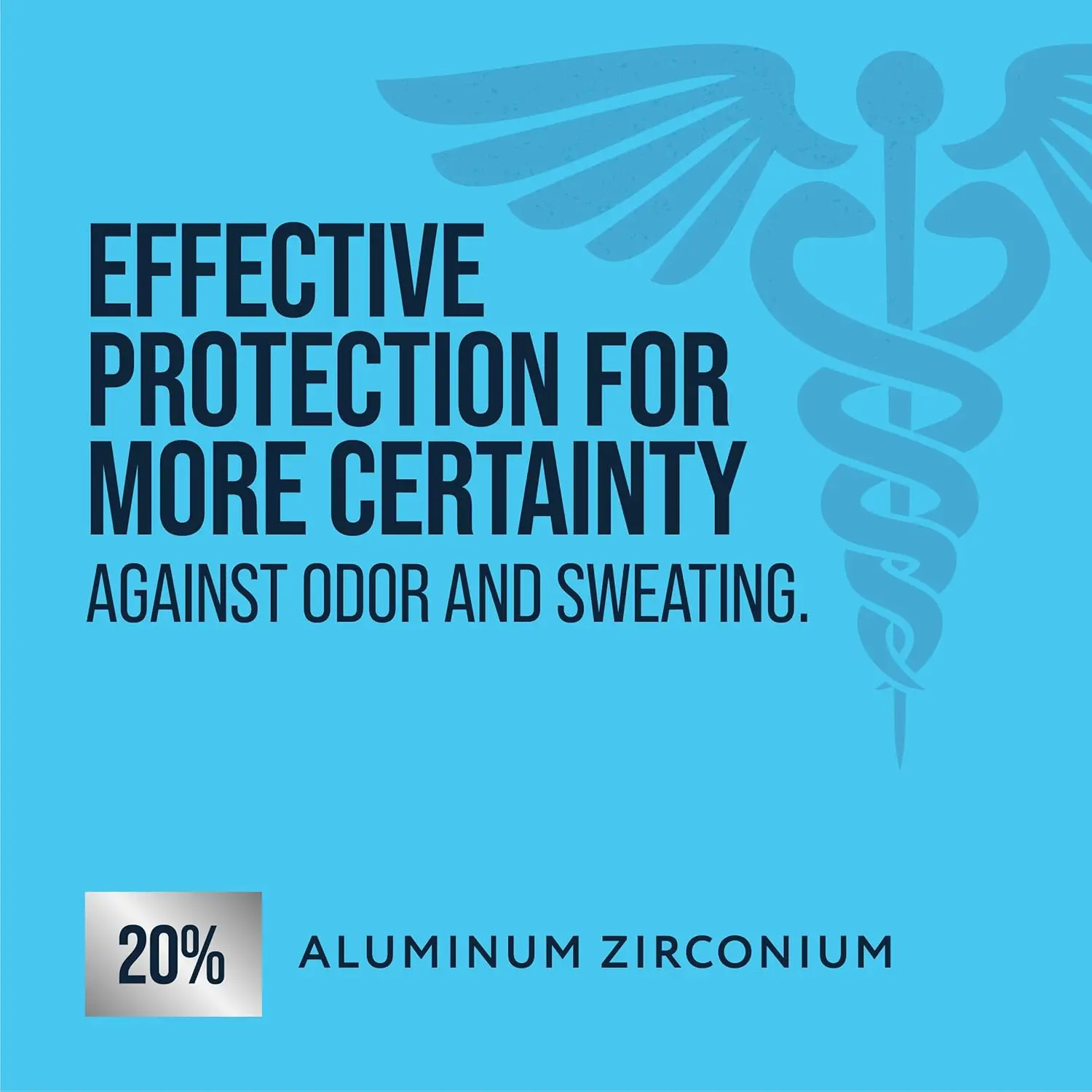 A solid Certain Dri clinical strength antiperspirant deodorant provides all-day sweat and odor protection with its 20% Aluminum Zirconium Complex formula recommended by doctors for excessive sweating.