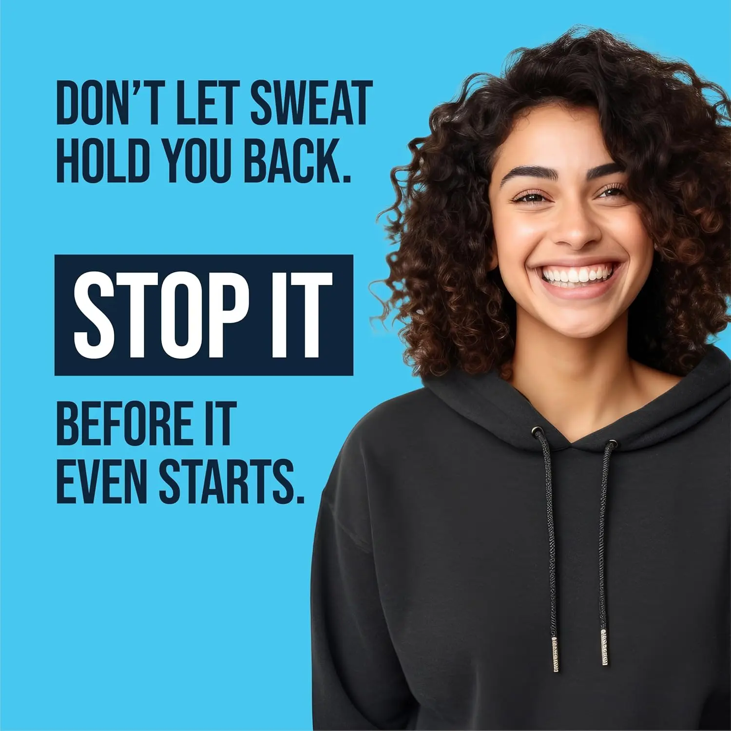 A solid Certain Dri clinical strength antiperspirant deodorant provides all-day sweat and odor protection with its 20% Aluminum Zirconium Complex formula recommended by doctors for excessive sweating.