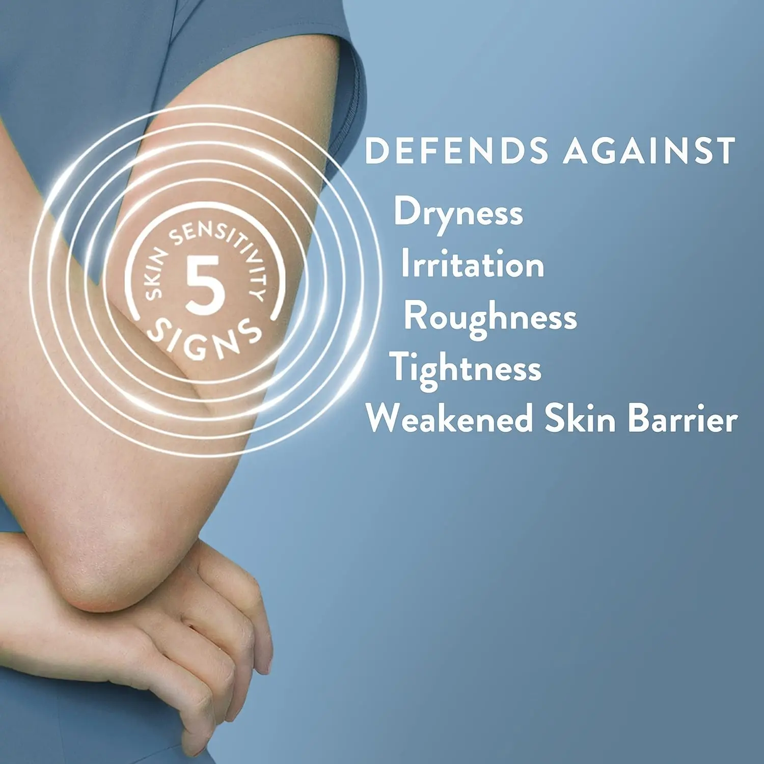 Cetaphil Moisturizing Relief Body Wash for sensitive skin gently cleanses and soothes dry skin with shea butter and avocado oil, providing 24-hour dryness relief.