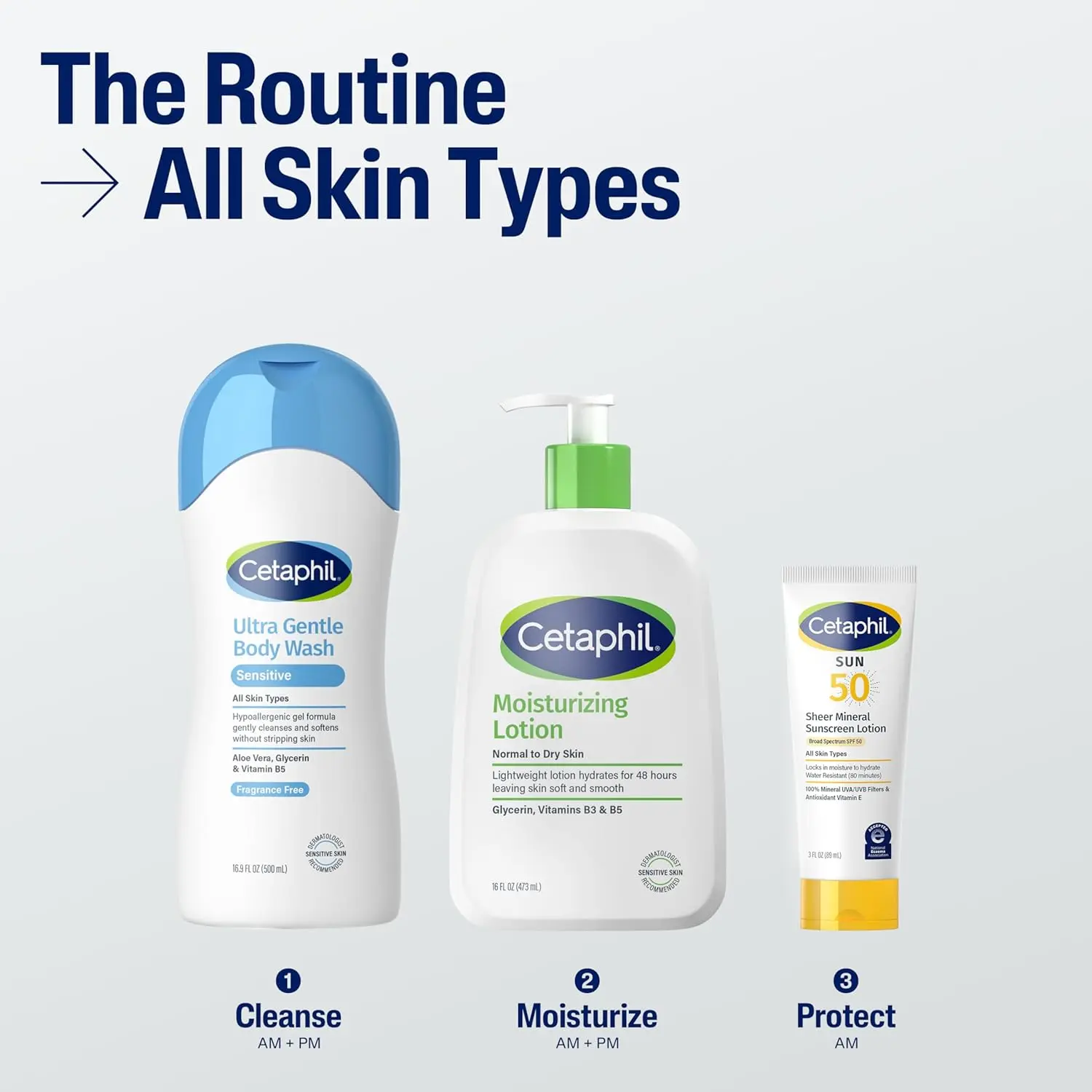 Cetaphil Ultra Gentle Body Wash cleanses sensitive skin while maintaining its natural moisture barrier, leaving skin feeling soft and replenished.