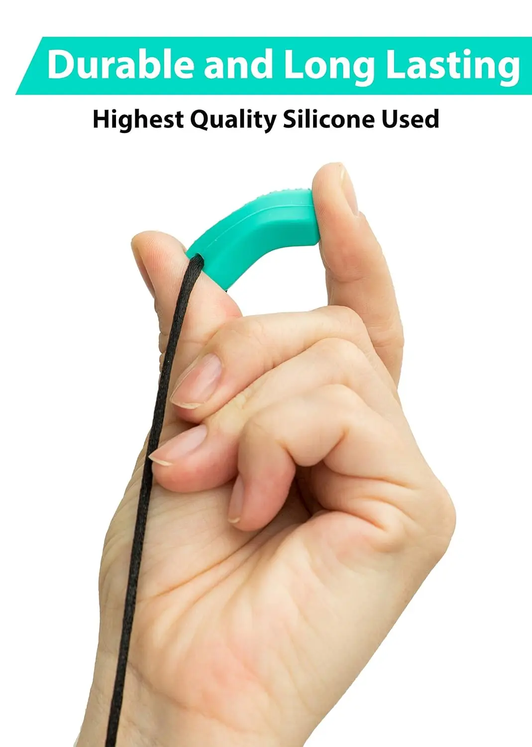 This set of three sensory chew necklaces provides a safe and calming chewing outlet for kids and adults with anxiety, autism, or ADHD.