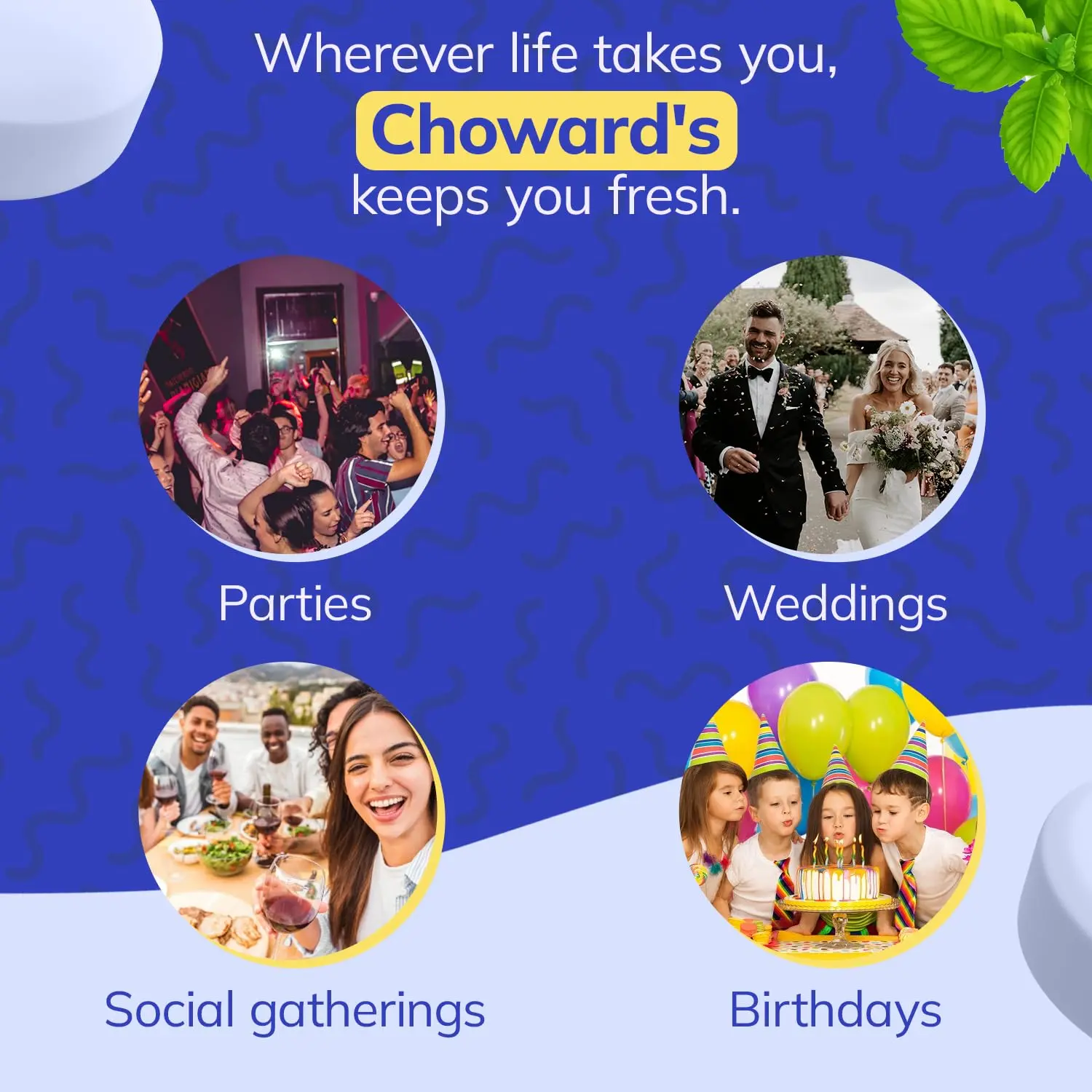 This three-pack of Choward's vintage peppermint candies, with 49 individually wrapped mints in each bag, delivers a bold and refreshing flavor perfect for sharing and on-the-go freshness.