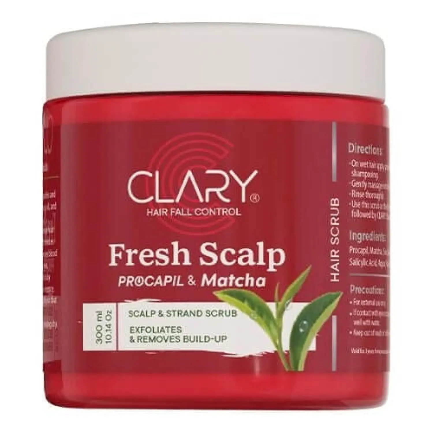 A bottle of CLARY Fresh Scalp treatment promotes hair growth, nourishes, strengthens strands and removes impurities.
