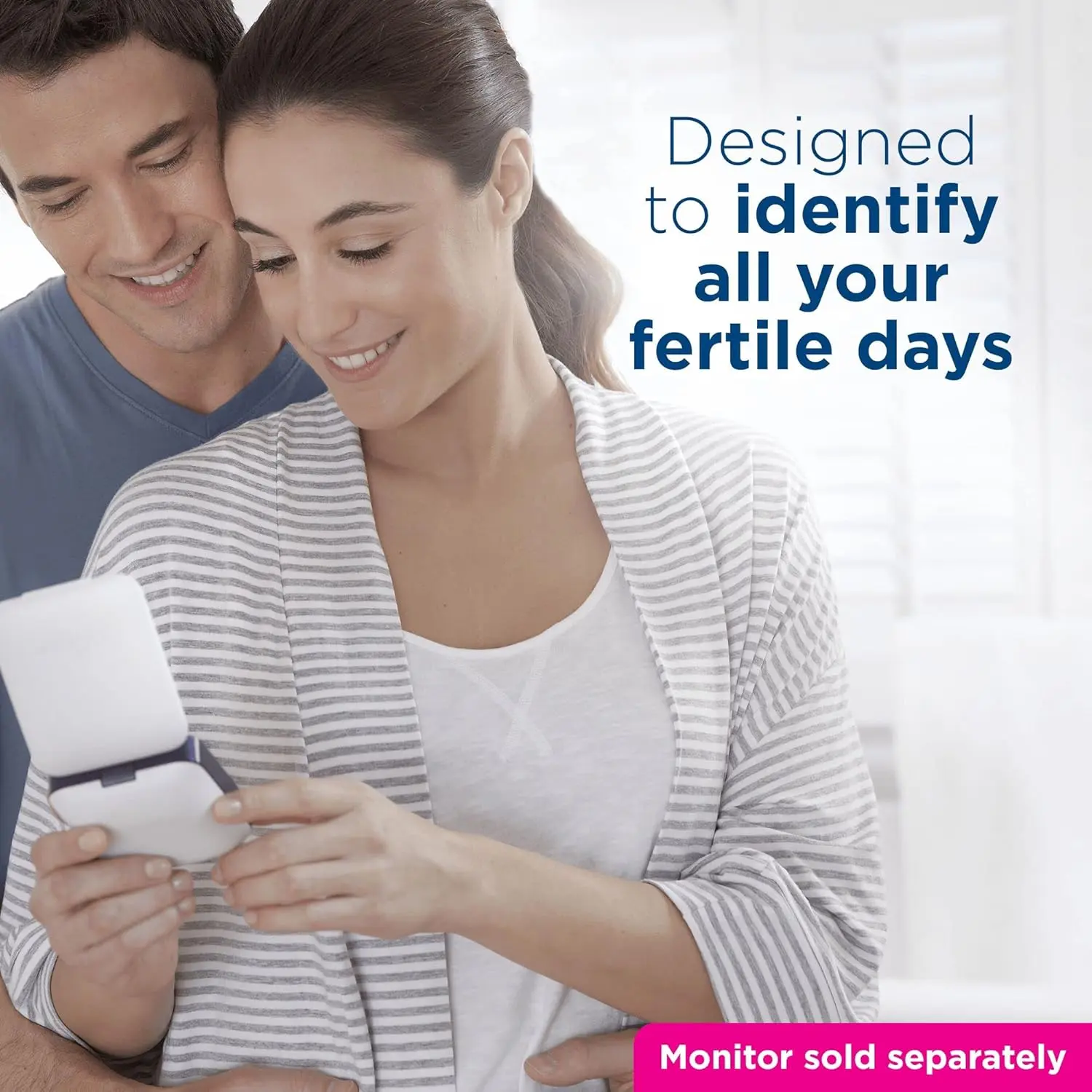 This pack includes 20 Clearblue fertility tests for use with the Advanced Fertility Monitor to track ovulation and 4 Clearblue pregnancy tests for early detection.