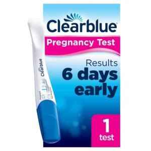 A Clearblue Ultra Early pregnancy test, which can deliver results up to 6 days sooner than your missed period with over 99% accuracy from the day of expected period.
