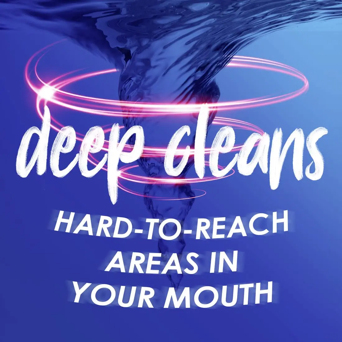 Closeup antibacterial mouthwash with active zinc fights bacteria and gives long-lasting fresh breath all day.