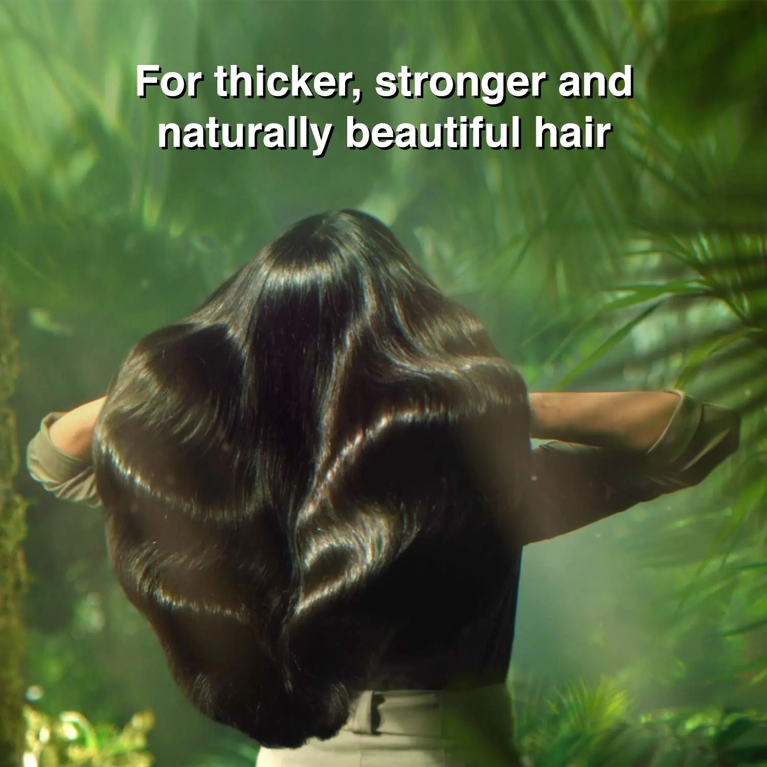Parachute Advansed coconut hair oil with vitamin E nourishes hair roots, making hair thicker and stronger.