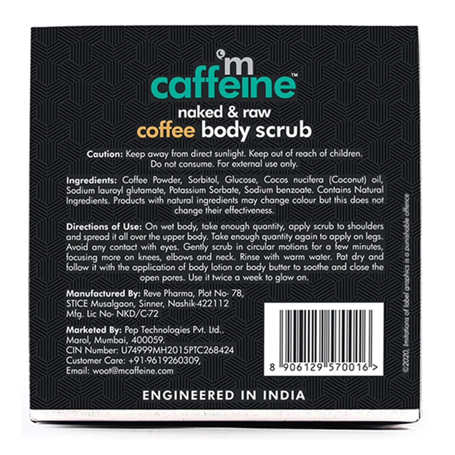 A coffee body scrub made with coffee and coconut gently exfoliates, polishes, and removes dead skin and tan, leaving skin soft and smooth.