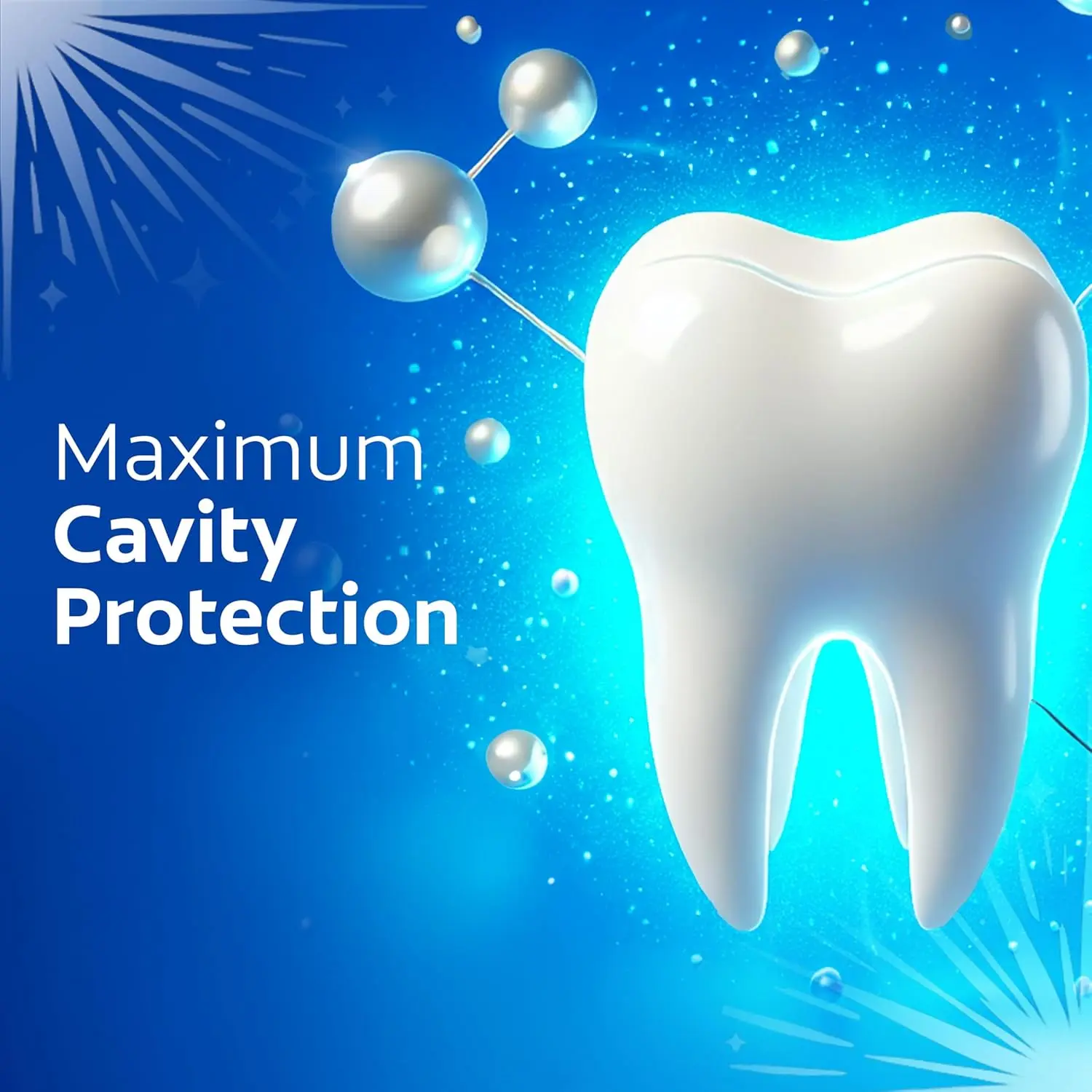 Colgate Maximum Cavity Protection toothpaste strengthens teeth, freshens breath, and repairs weak spots in enamel with 4x more strengthening power.