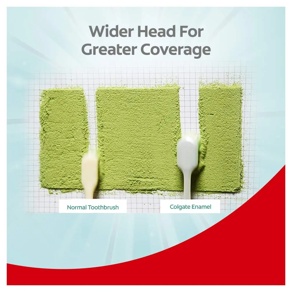 This image shows a four-pack of Colgate Gentle Enamel Toothbrushes with ultra-soft bristles, designed for sensitive teeth and gentle enamel protection.