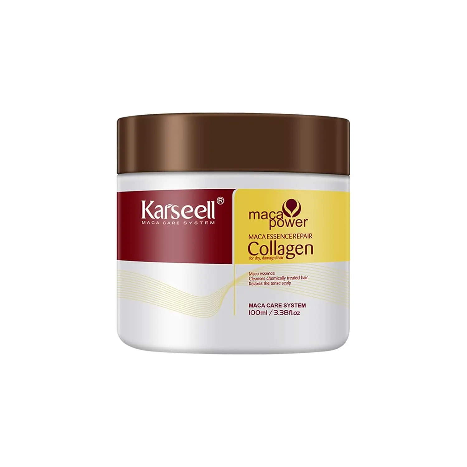 A nourishing collagen hair mask with argan oil deeply repairs and conditions dry, damaged hair, leaving it smooth, shiny, and healthy for all hair types.