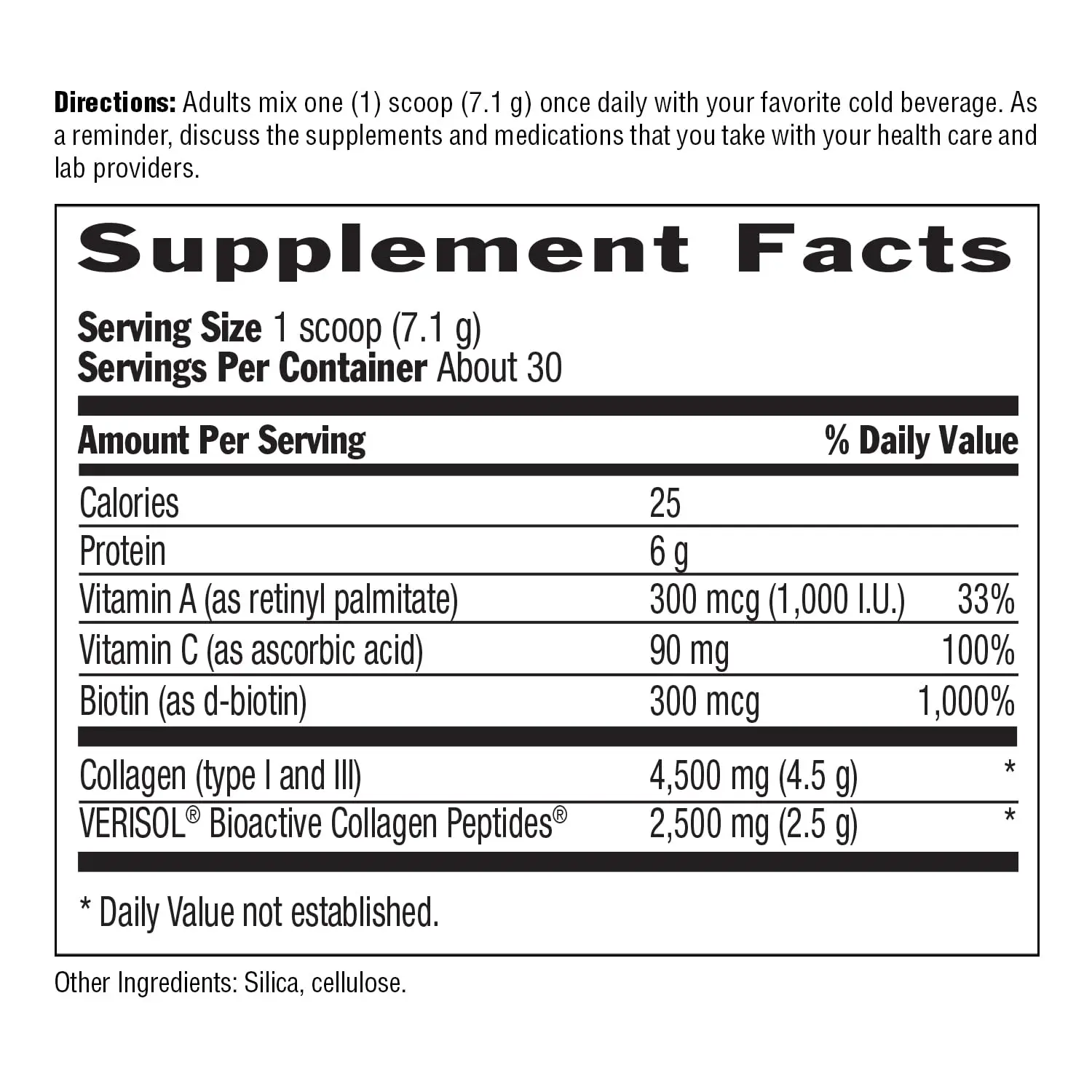 Country Life Maxi-Collagen powder boosts collagen by 60%, enhances skin elasticity with 7000mg of collagen, and is bioavailable for maximum absorption.