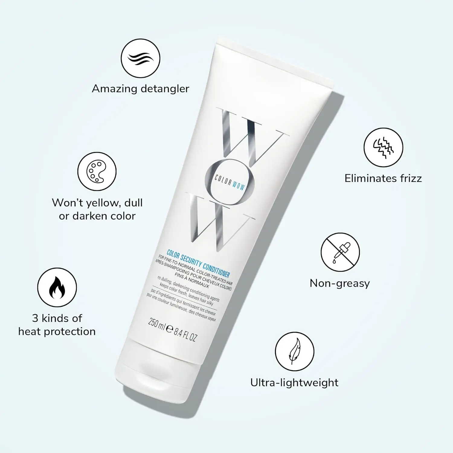 This Color Wow shampoo and conditioner set is sulfate-free and safe for color-treated, keratin-treated, and damaged hair, leaving hair hydrated, glossy, and vibrant.