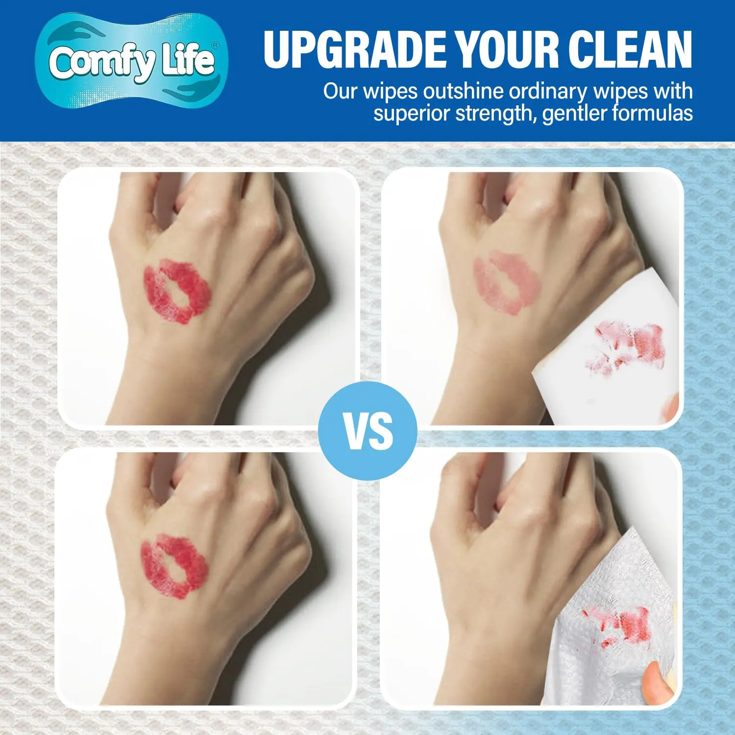 Comfy Life adult cleansing wipes provide a gentle and effective rinse-free clean, perfect for bed baths, incontinence care, and sensitive skin.