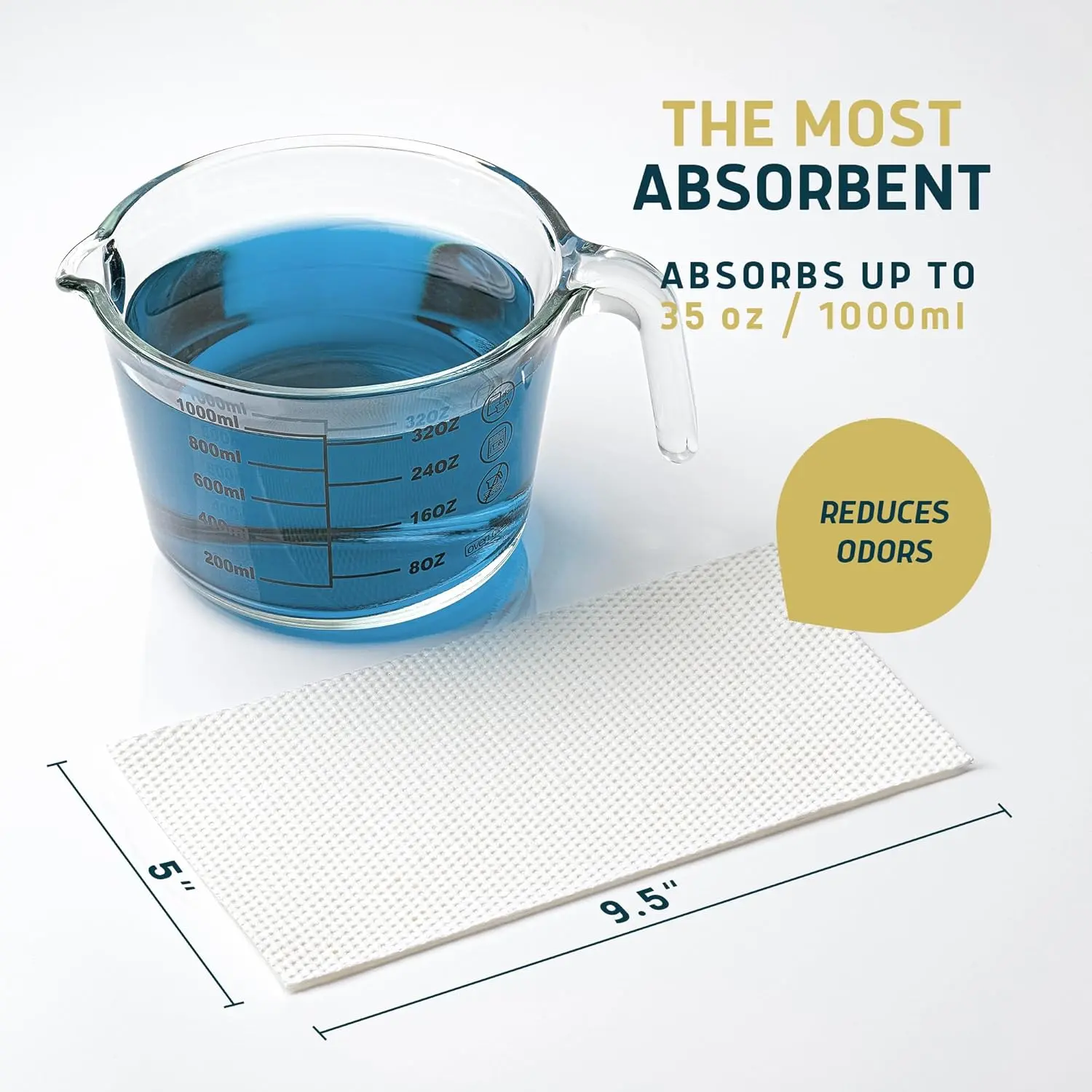 Lunderg commode liners with jasmine scented absorbent pads turn liquids into gel, eliminating odors and making cleanup easy for bedside commodes and portable toilets.