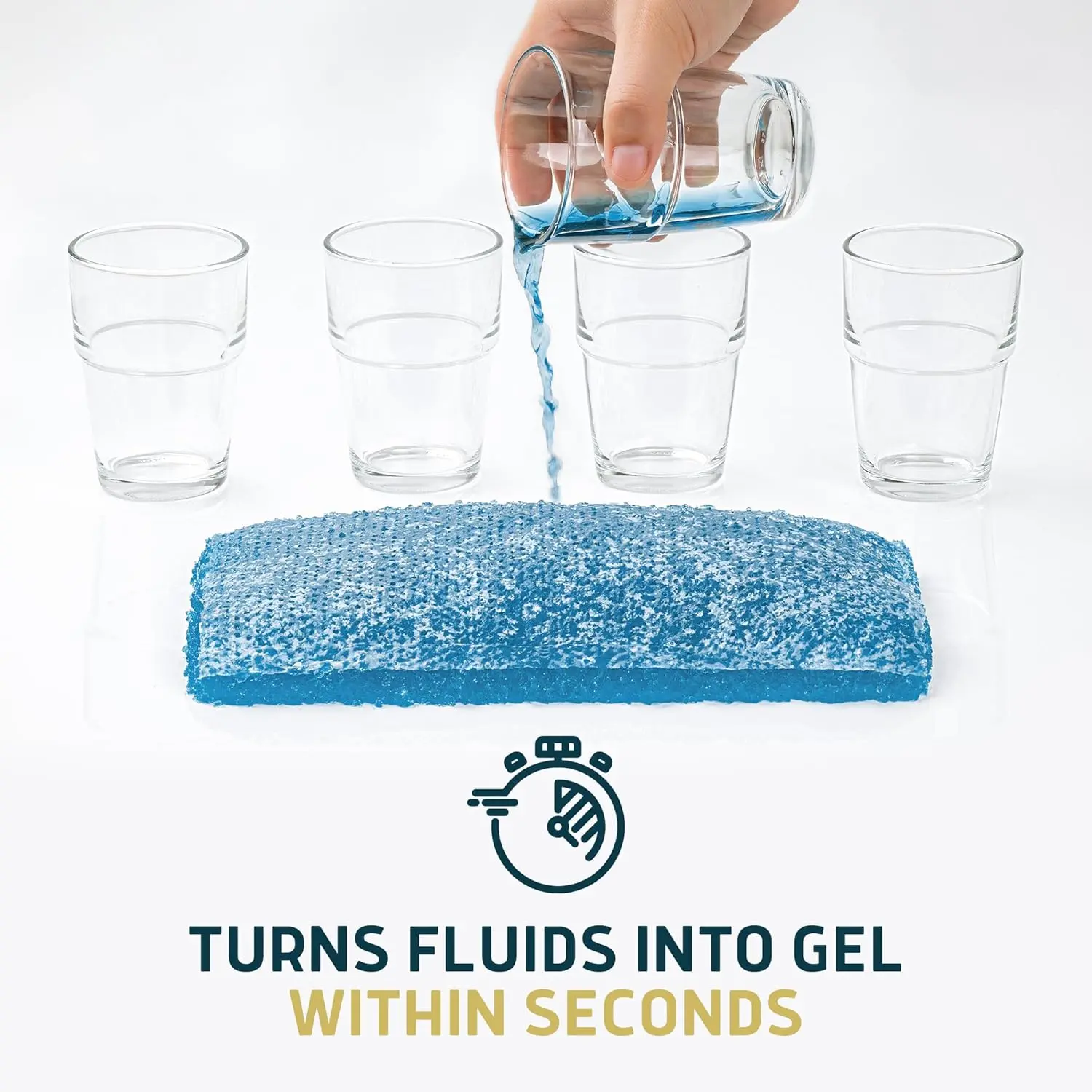 Lunderg commode liners with jasmine scented absorbent pads turn liquids into gel, eliminating odors and making cleanup easy for bedside commodes and portable toilets.