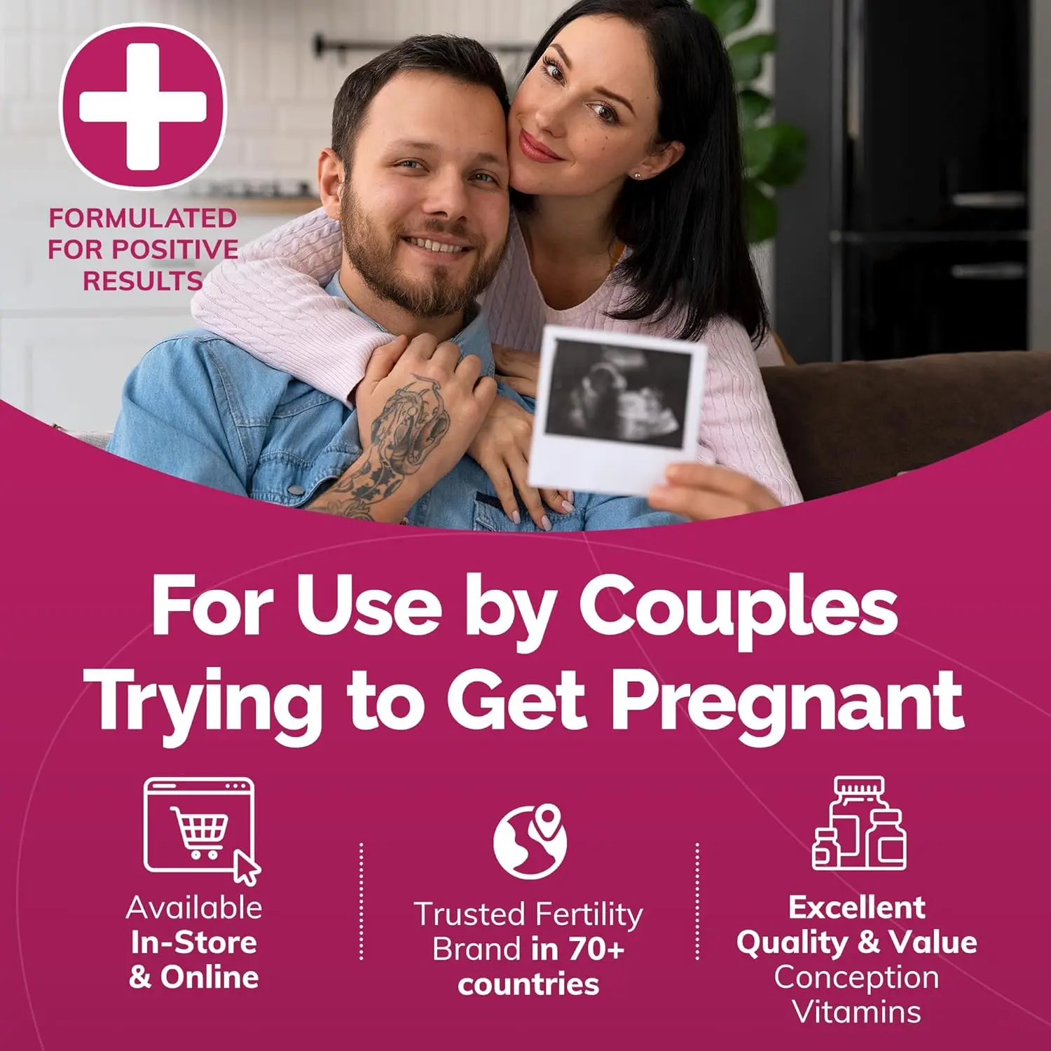 Pre-filled applicators of Conceive Plus fertility lubricant, containing calcium and magnesium, designed to support conception and enhance fertility for couples trying to get pregnant.