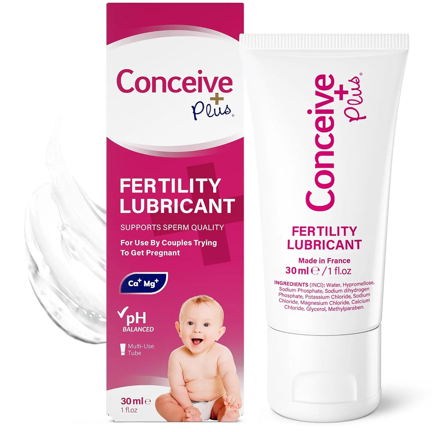 Conceive Plus Fertility Lubricant supports l health and increases the chances of conception with a pH-balanced formula ideal for couples trying to conceive.