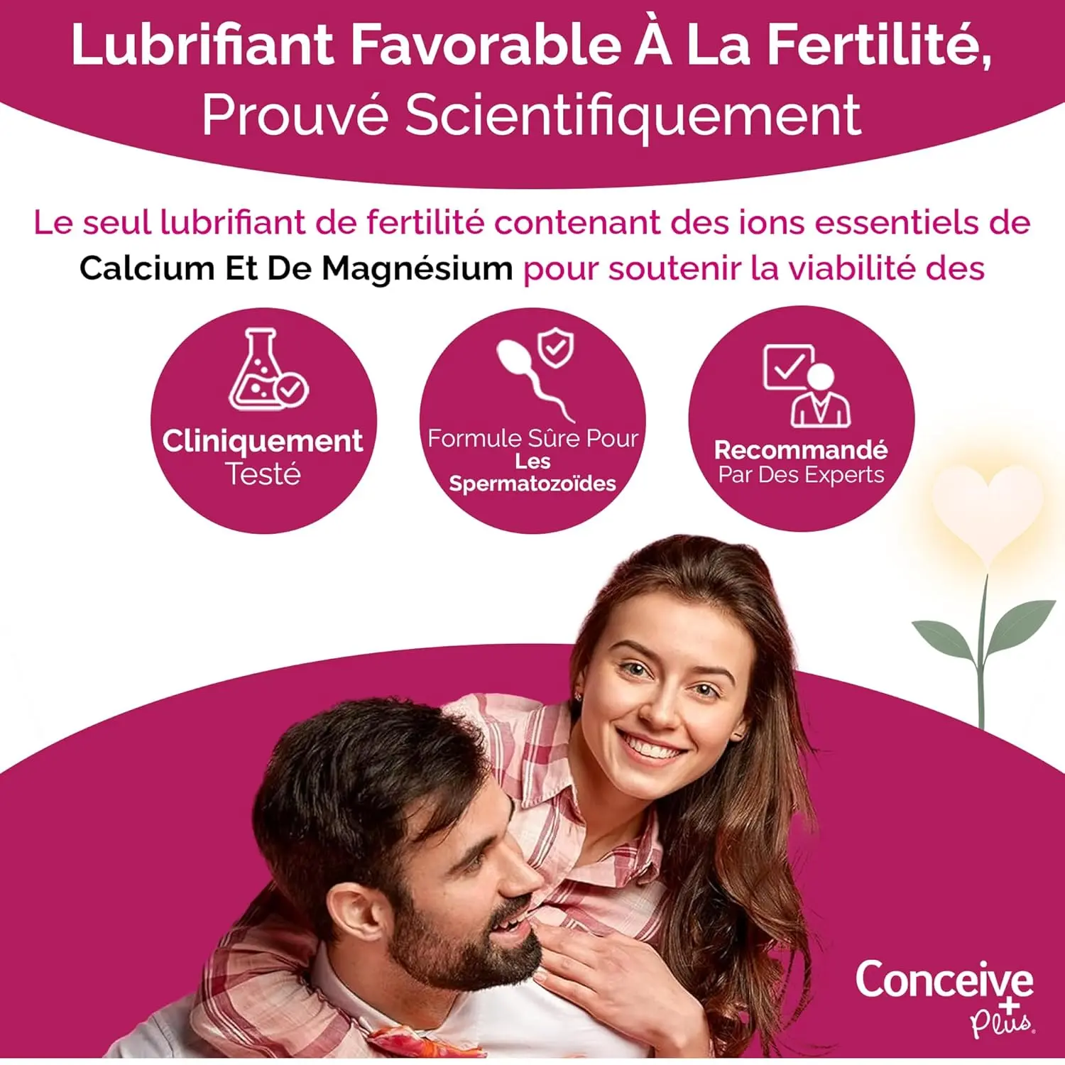 A tube of Conceive Plus Fertility Lubricant Intimate Gel, 75ml, designed to support natural conception.